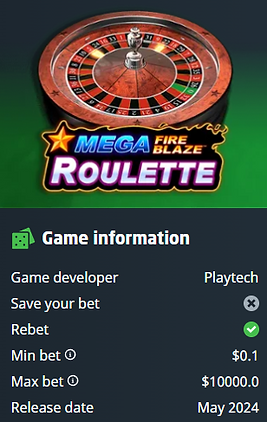 Mega Fire Blaze Roulette