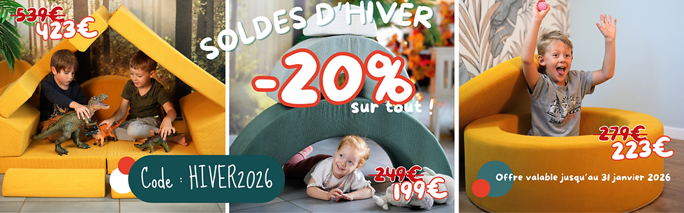 winter sale children's play sofa pouf