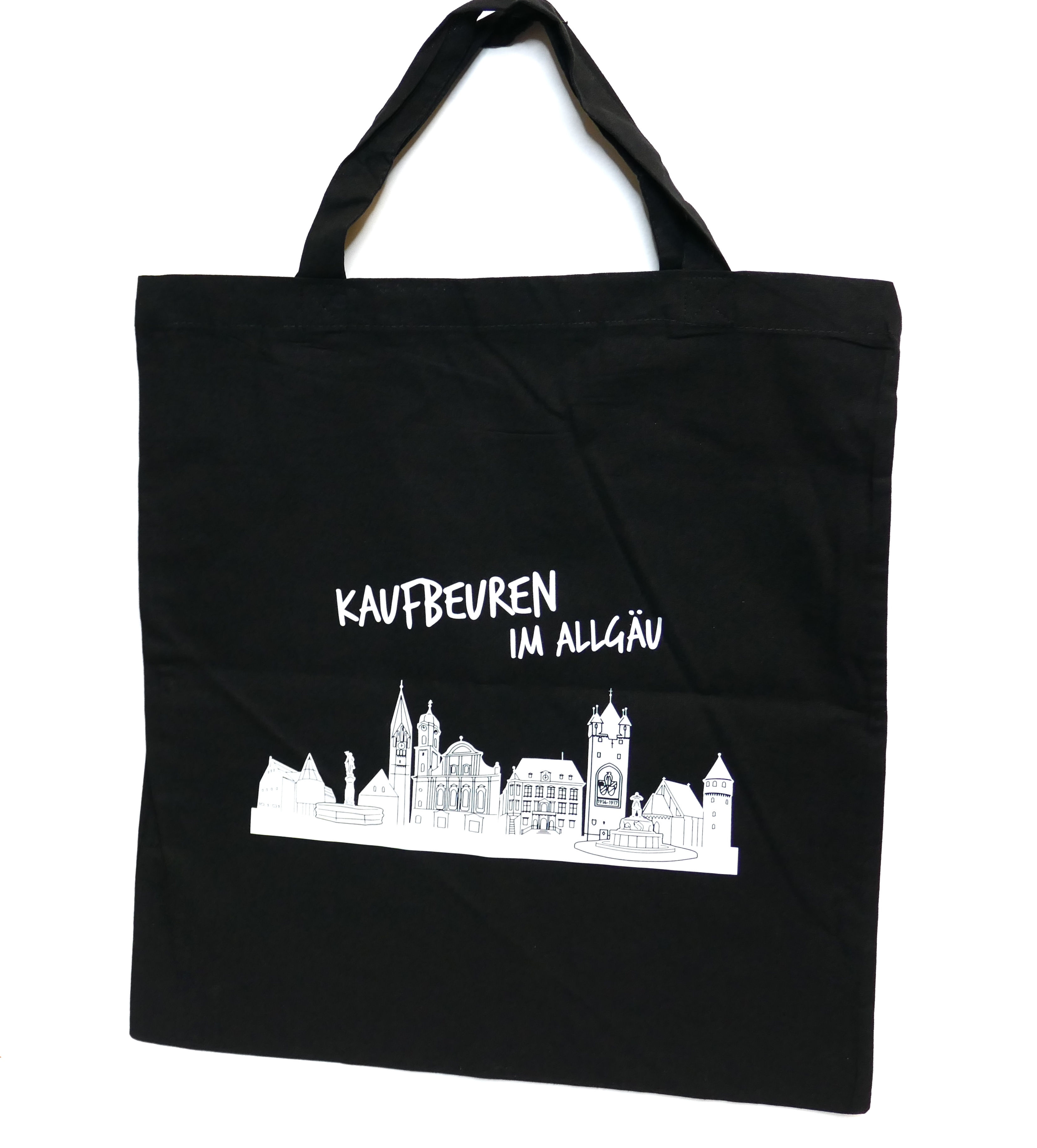 Stofftasche Kaufbeuren im Allgäu schwarz
