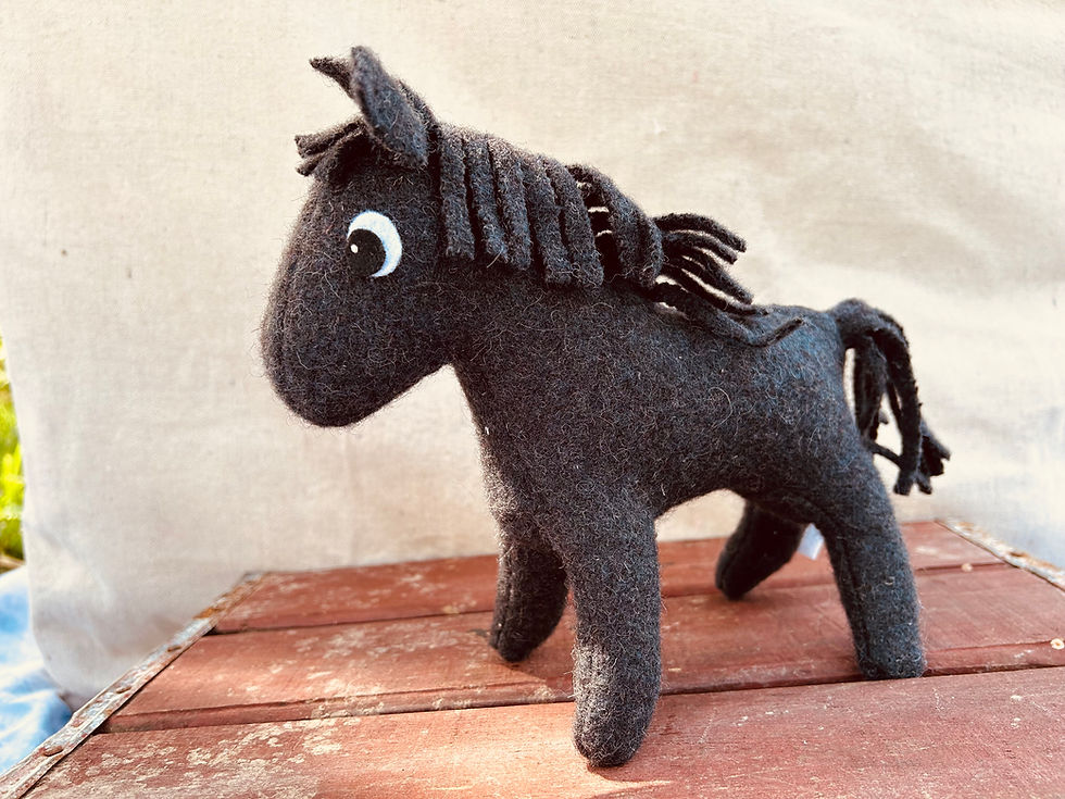 Black Beauty - Waldorf Horse Plush