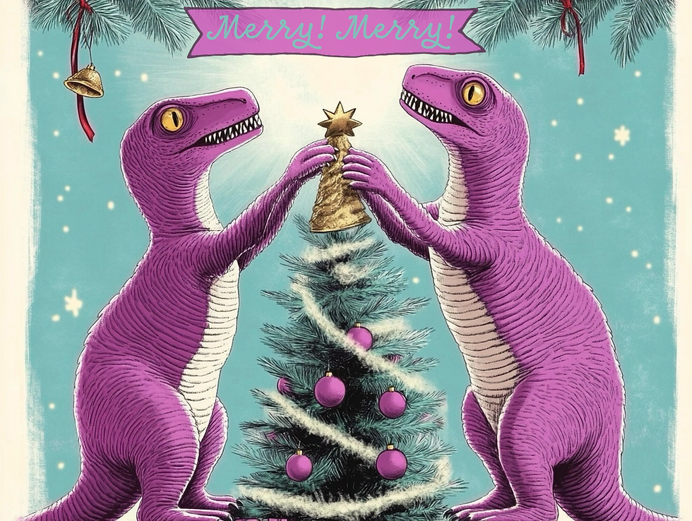 Merry! Merry! Eclectic Wonderland Holiday Newsletter! Art By Studio TeaZilla