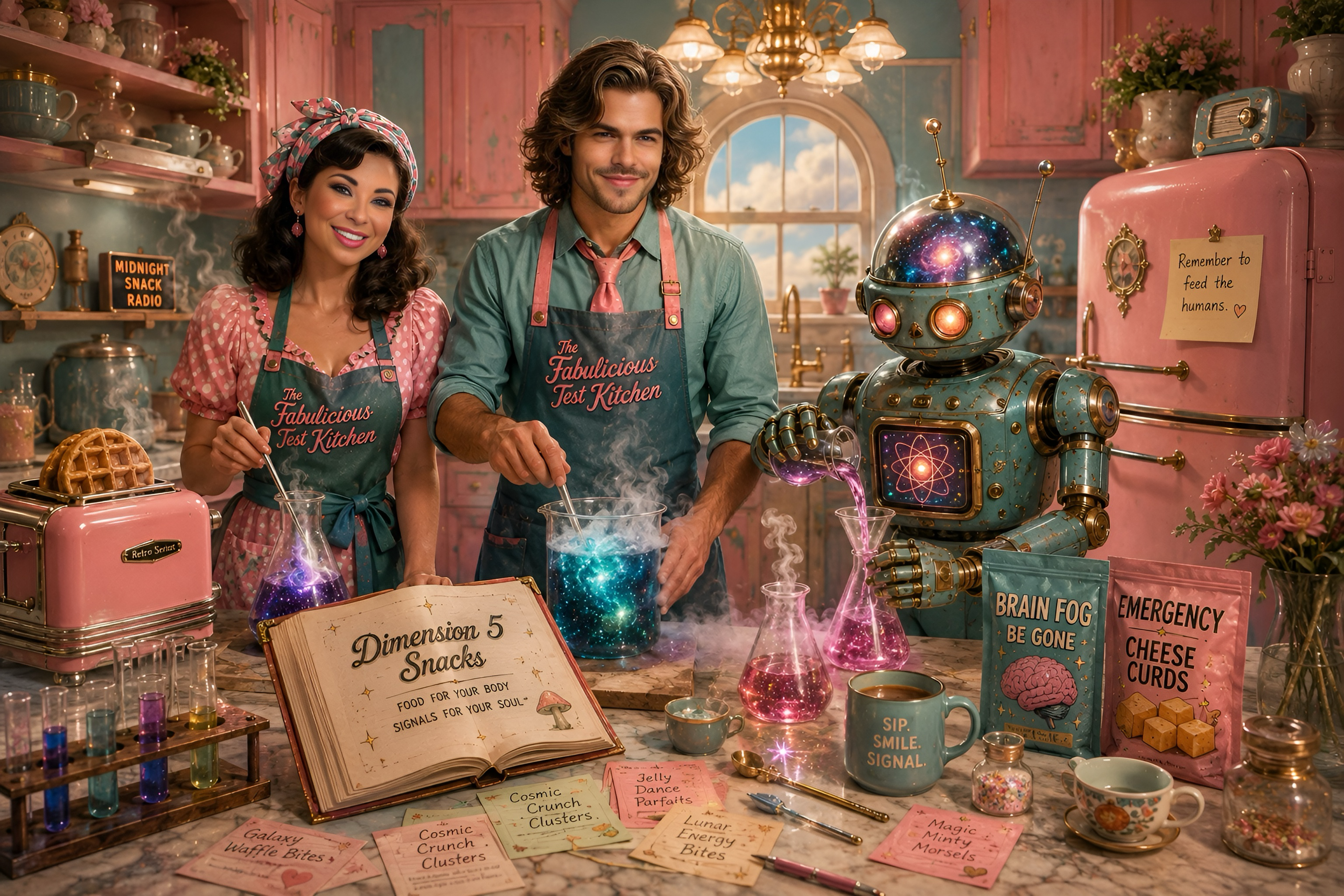 Mickey and Celeste from Dimension 5 Snacks