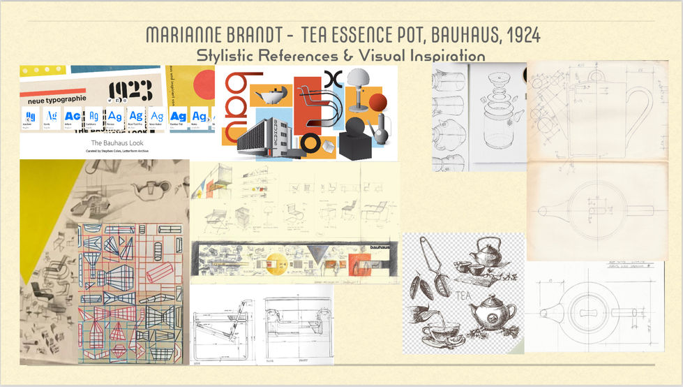 Marianne Brandt - Tea Essence Pot {Stylistic References & Visual Inspiration}