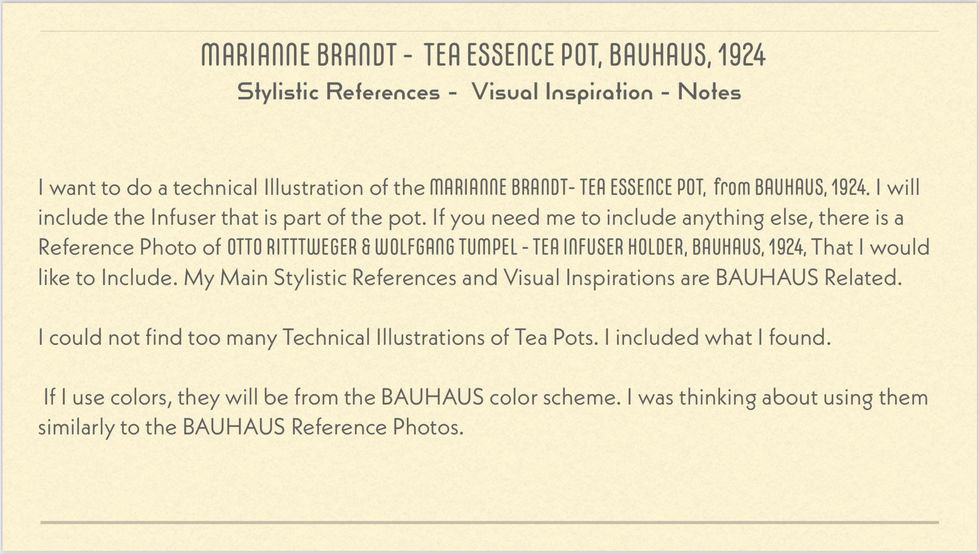 Marianne Brandt - Tea Essence Pot {Notes}