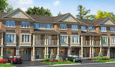 Exterior rendering of Savvy Collection Urban townhomes