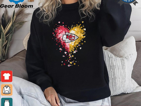 Kansas City Chiefs Crystal Heart Shirt