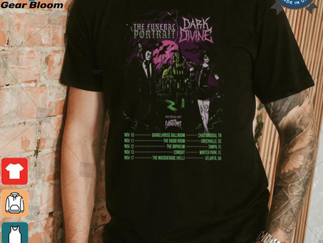 Dark Divine Co Headlining November 2024 Tour Poster Shirt