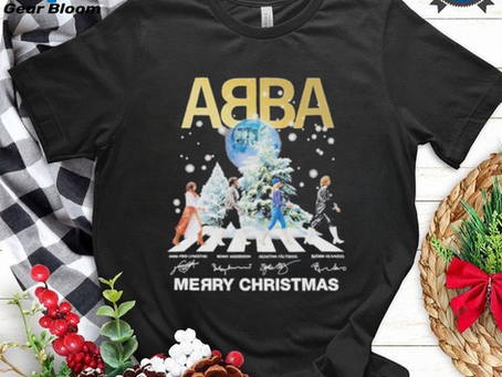 Official Abba Band Merry Christmas Signature Shirt