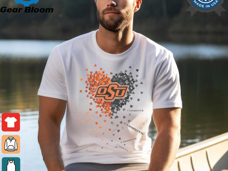 Oklahoma State Cowboys Heart Shirt0