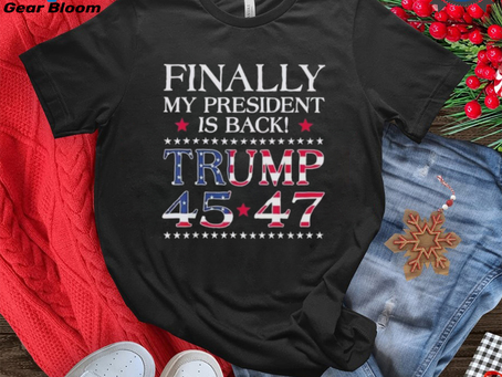 Official I Love Donald Trump Funny Trump Victory President Election 2024 Shirt