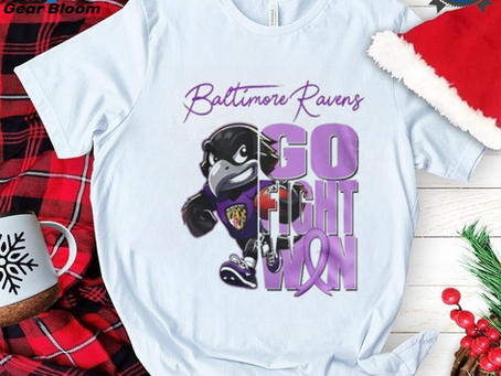 Official Baltimore Ravens Tackle Pancreatic Cancer Go Fight Win Shirt