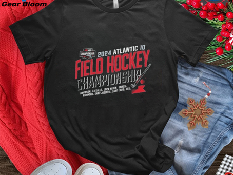 Official 2024 A 10 Field Hockey Championship Shirt