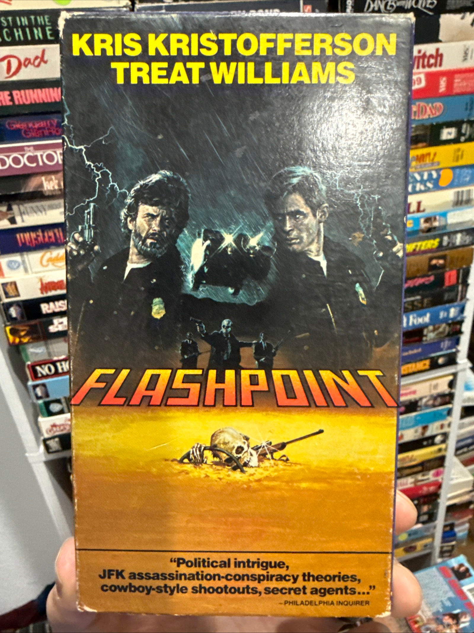 Flashpoint 1984 VHS NON RENTAL 1988 Release