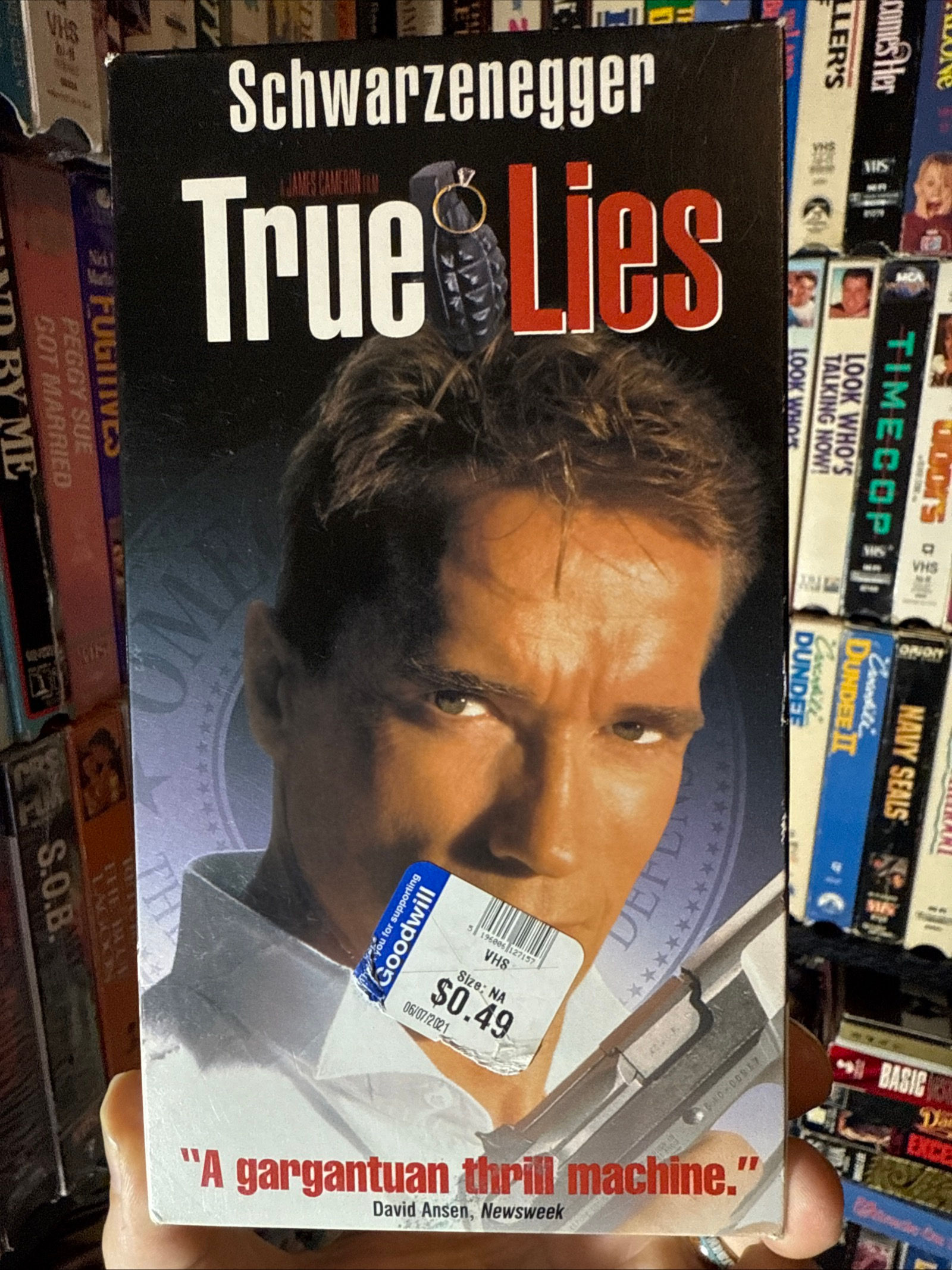 True Lies 1994 VHS Original Release NON RENTAL
