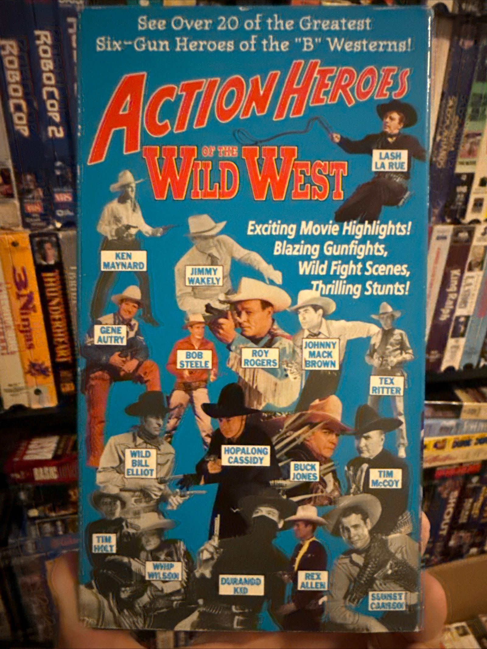 Action Heroes of the Wild West 1992 VHS Rare