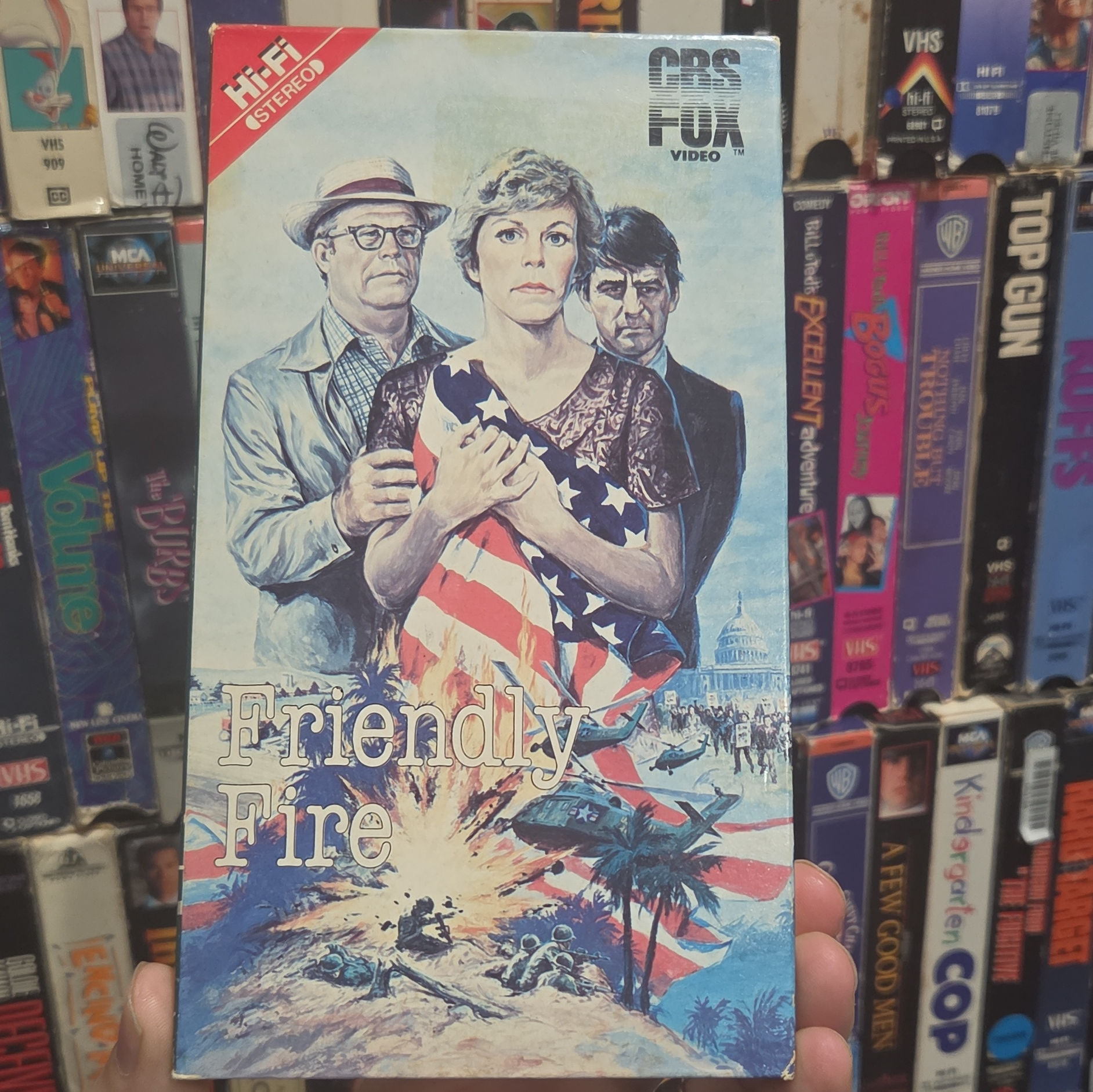 Friendly Fire 1979 VHS NON RENTAL 1987 Release CBS FOX