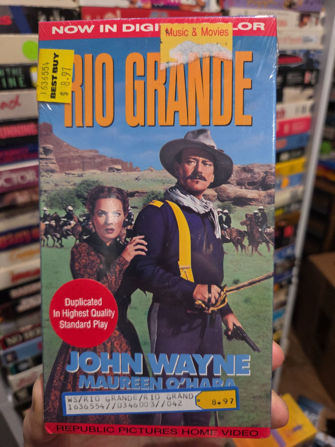 Rio Grande 1950 VHS Colorized 1990 Release FACTORY SEALED