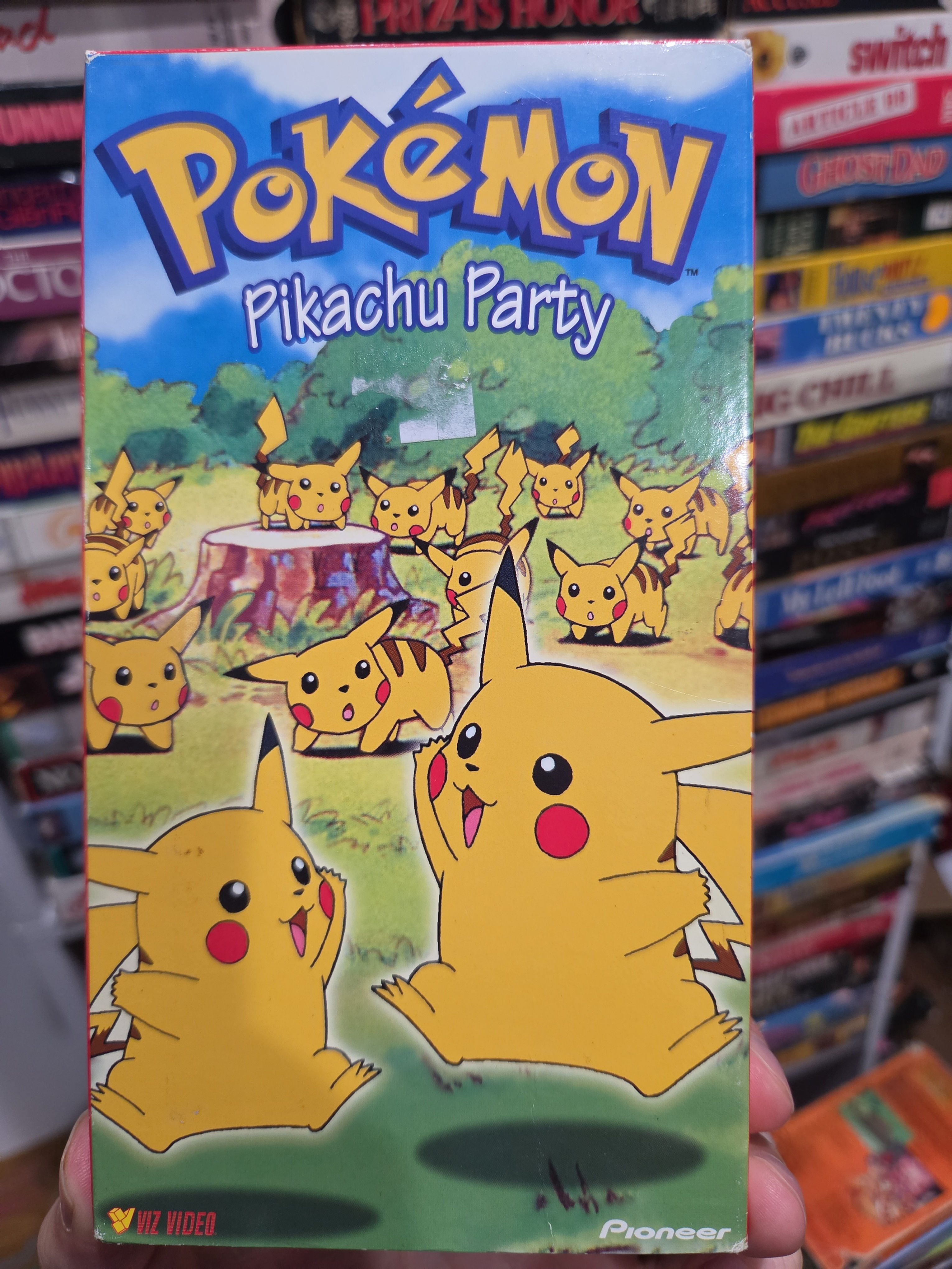 Pokemon Pikachu Party 1997 VHS Original Release NON RENTAL