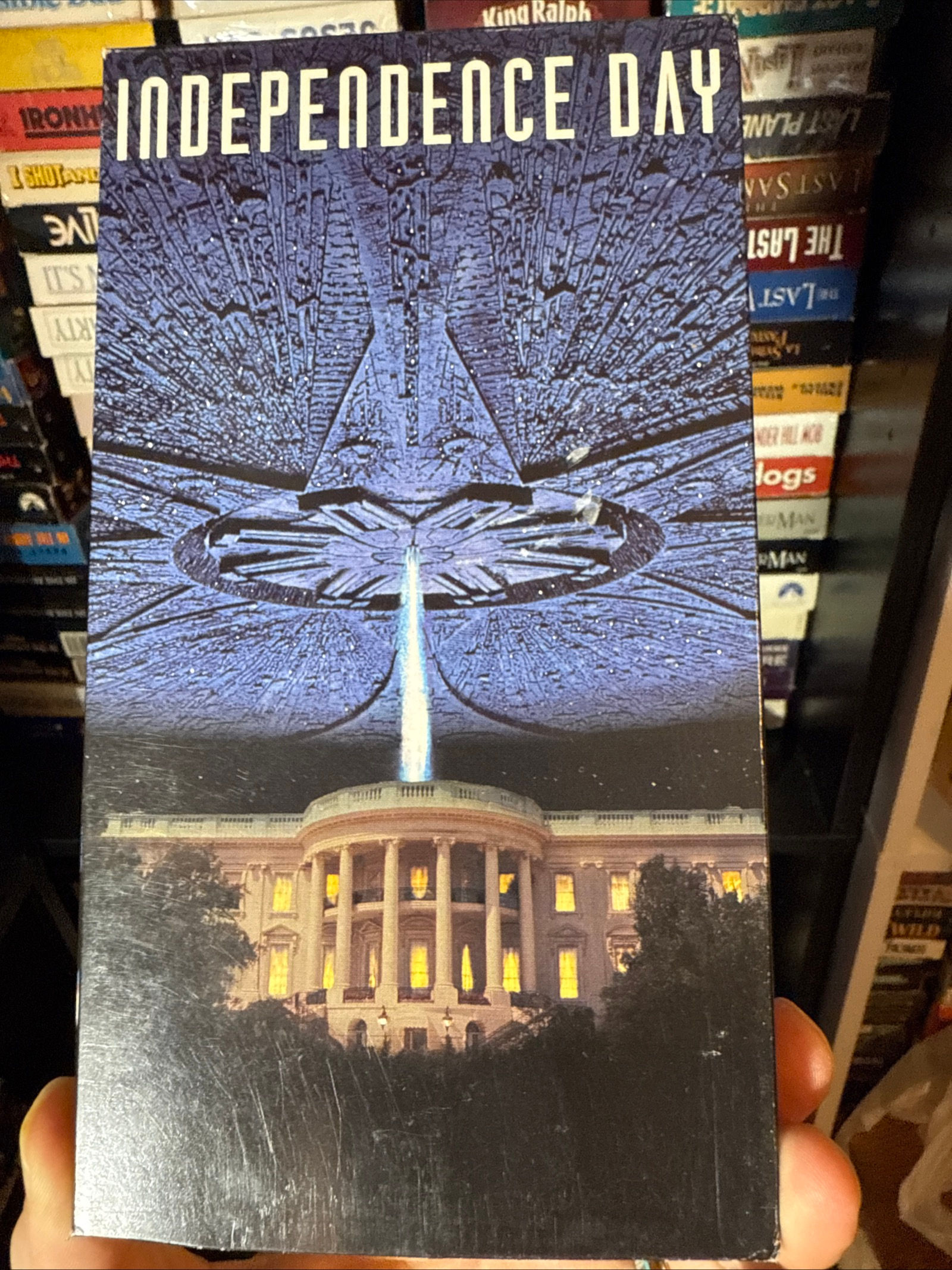 Independence Day 1996 VHS Original Release w/Inserts Holographic NON RENTAL