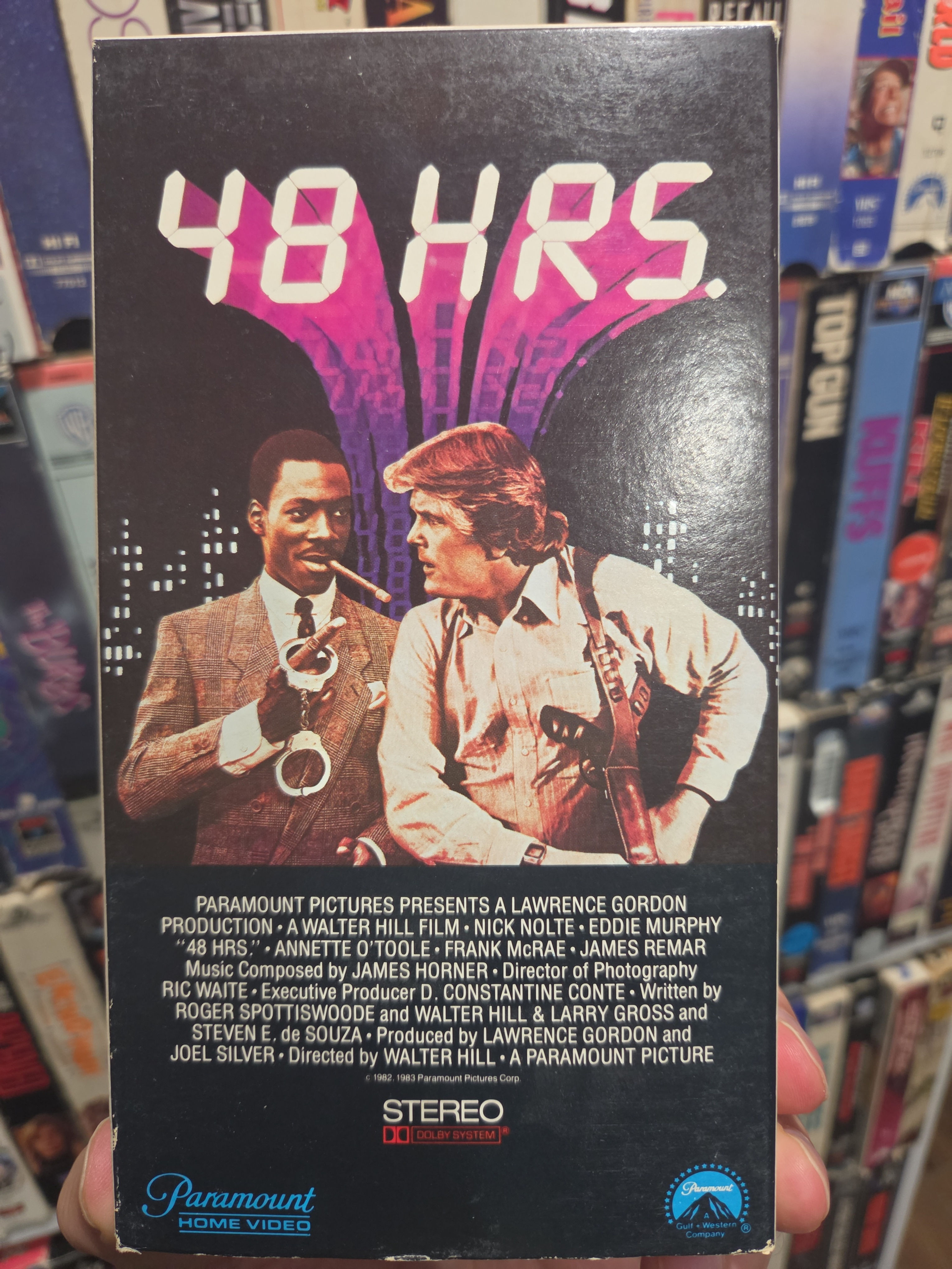 48 Hrs 1982 VHS Original Release NON RENTAL
