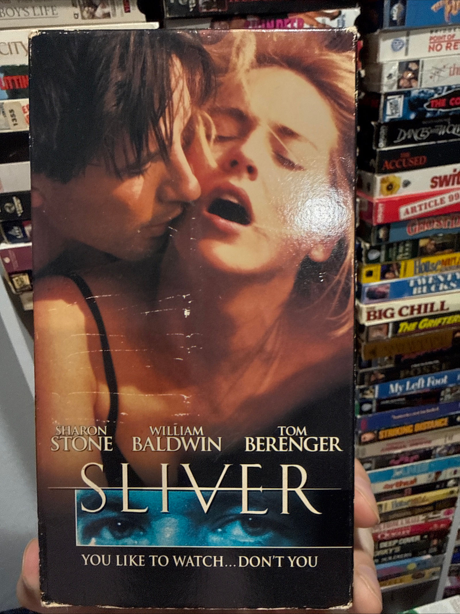 Sliver 1993 VHS Original Release Red Tape NON RENTAL