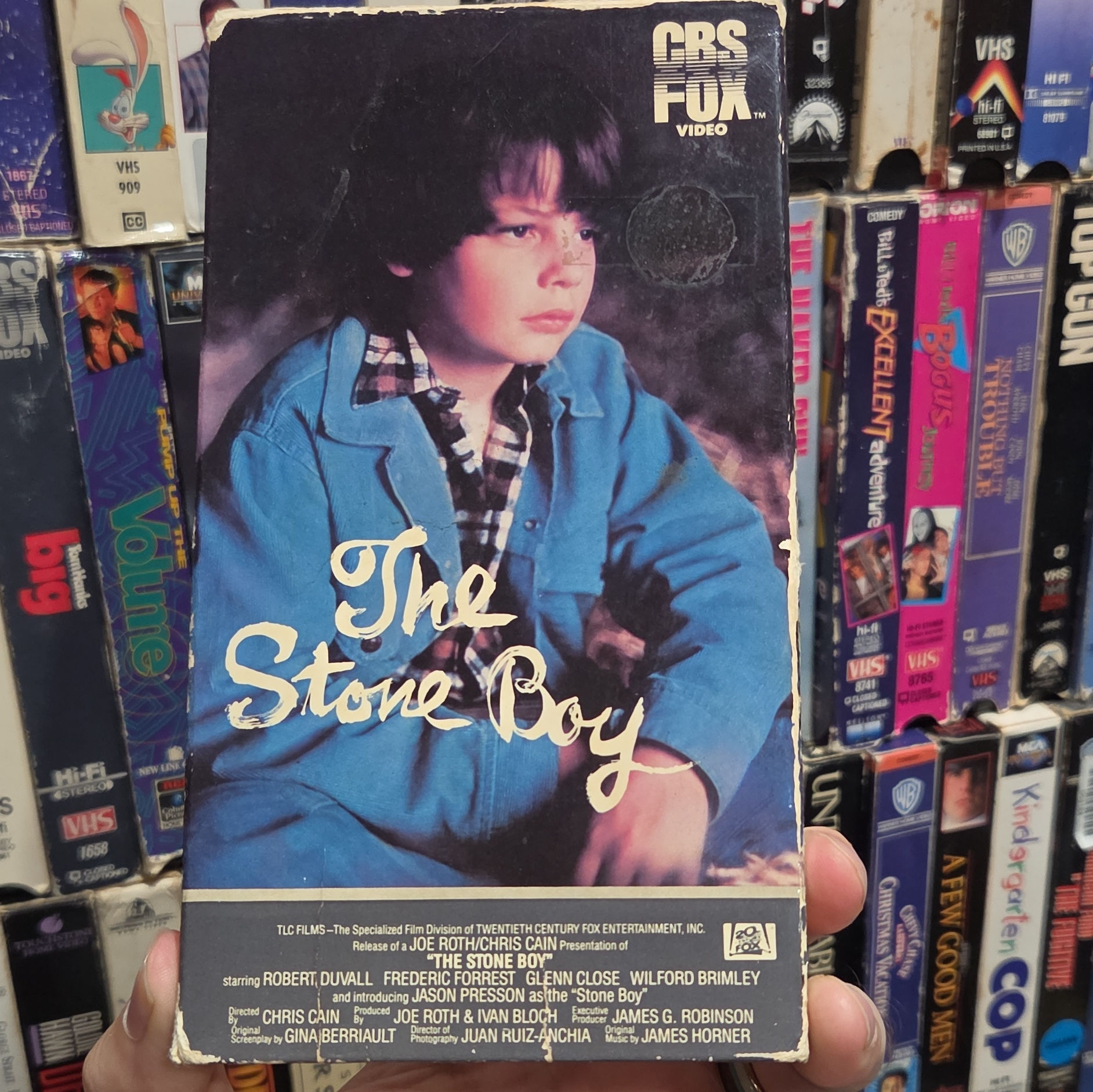 The Stone Boy 1984 VHS Original Release CBS FOX NON RENTAL