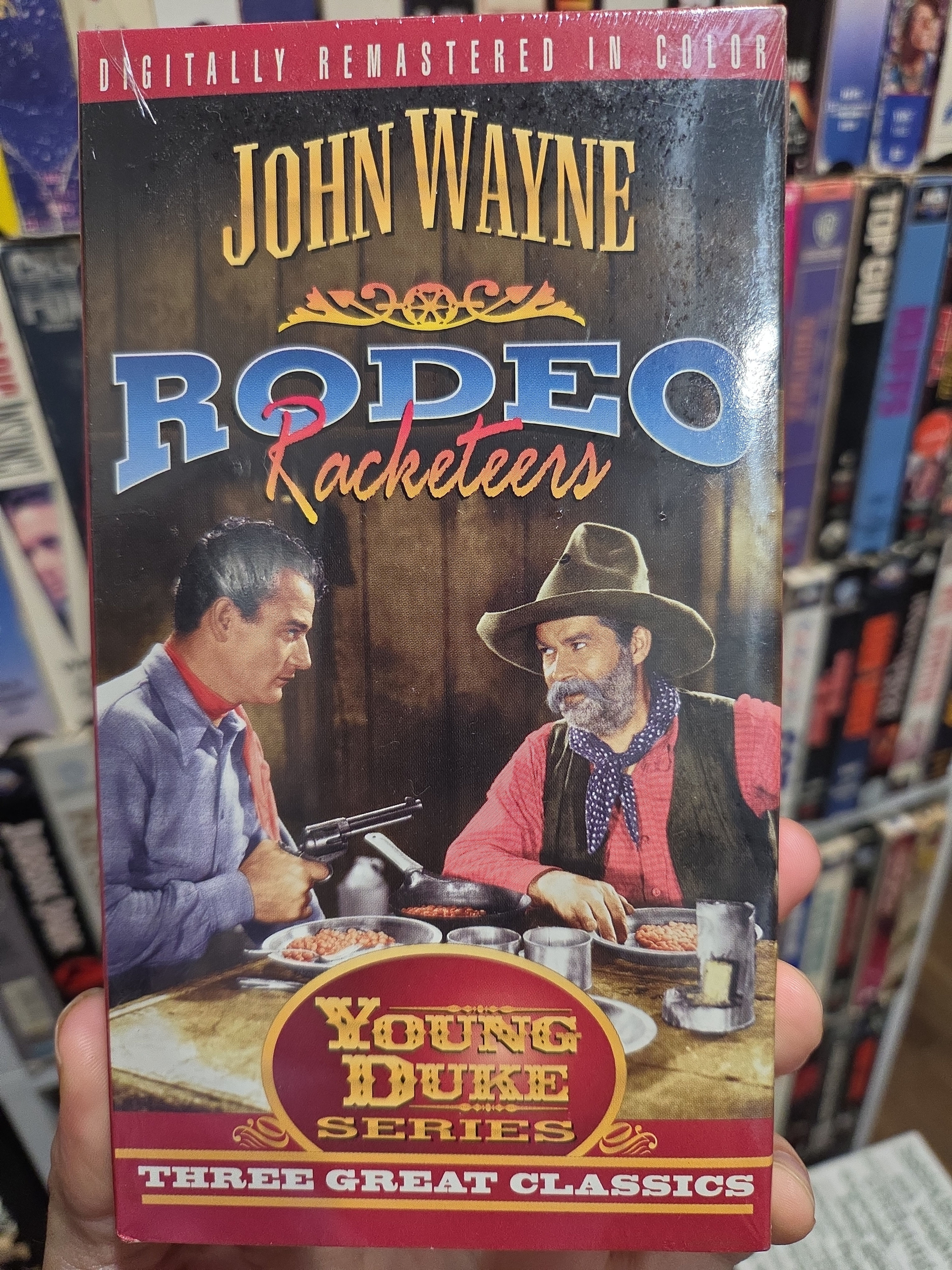 Young Duke 3 John Wayne Classics Rodeo Racketeers 1995 VHS FACTORY SEALED