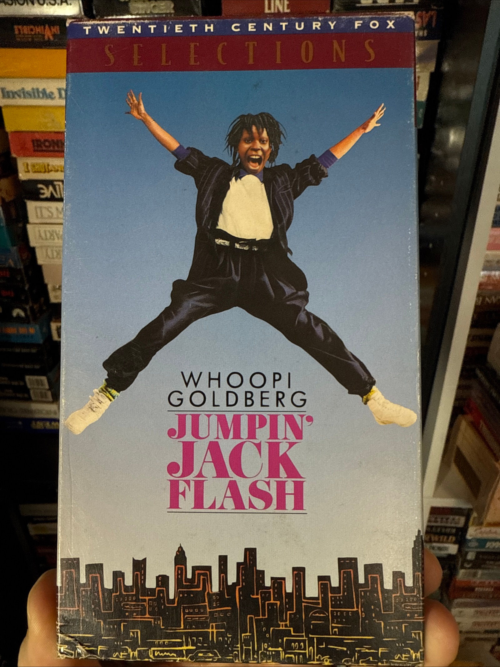 Jumpin Jack Flash 1986 VHS Fox Selections NON RENTAL