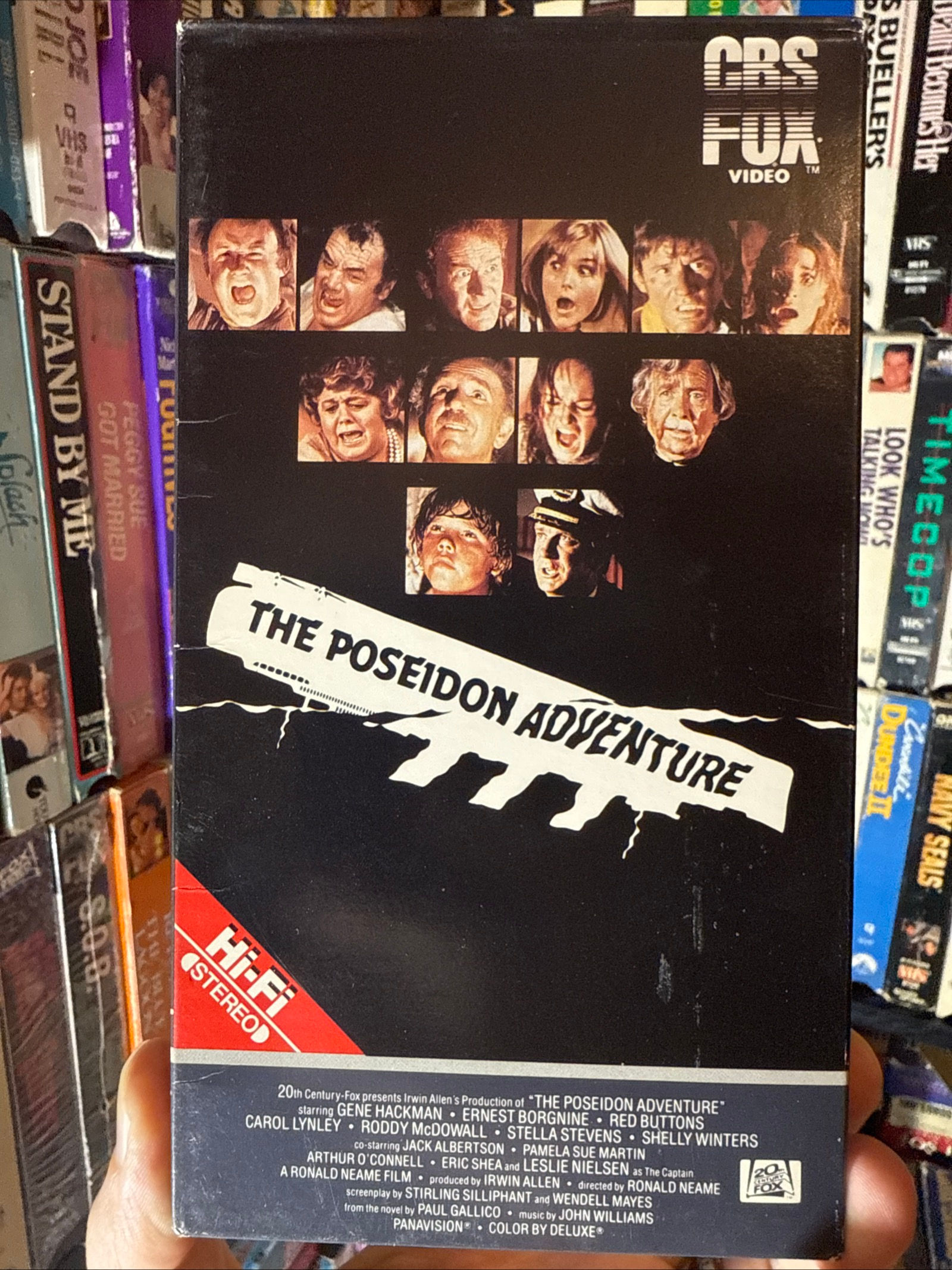 The Poseidon Adventure 1972 VHS Early CBS FOX Release NON RENTAL