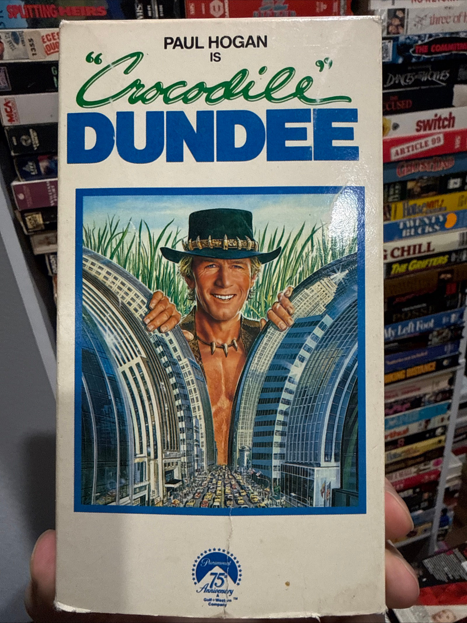 Crocodile Dundee 1986 VHS Original Release NON RENTAL