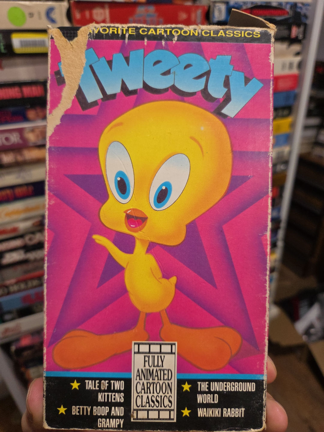 Tweety Bird Favorite Cartoon Classics 1992 VHS Original Release NON RENTAL