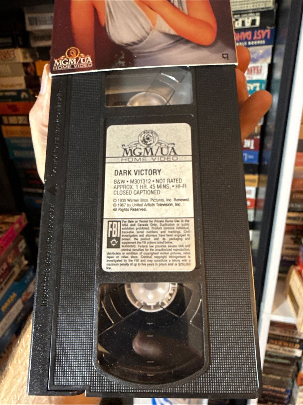 Thumbnail: Dark Victory 1939 VHS Bette Davis Collection NON RENTAL