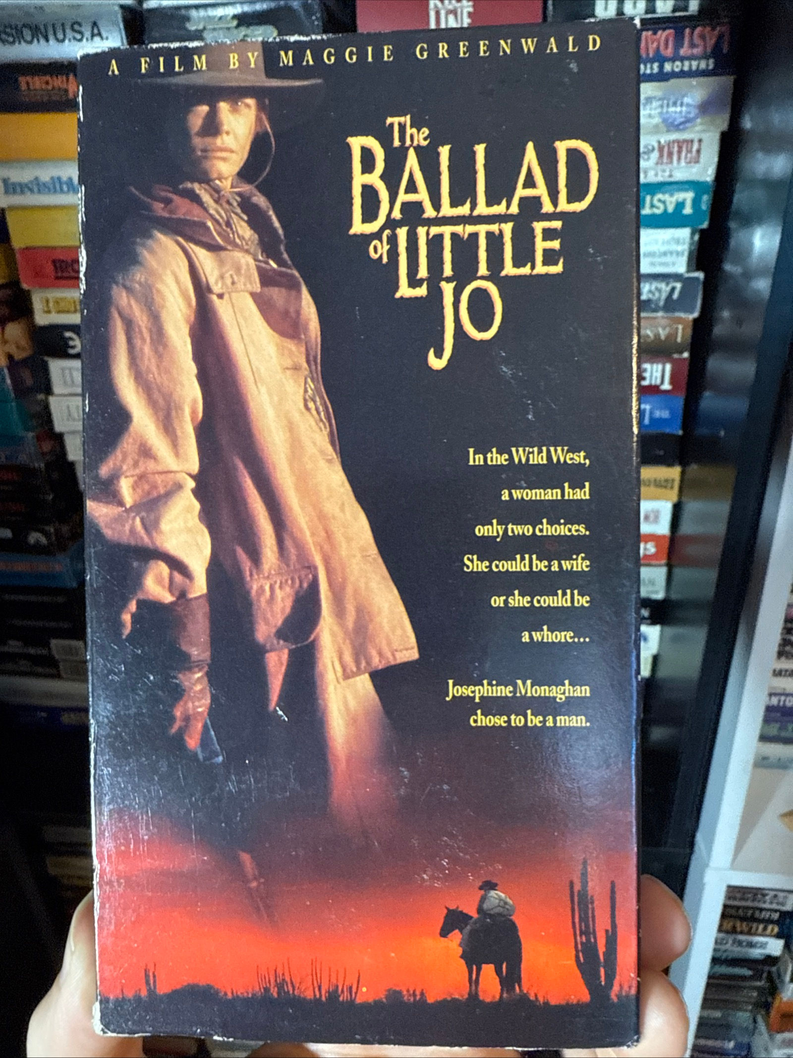 The Ballad Of Little Jo 1993 VHS Original Release NON RENTAL