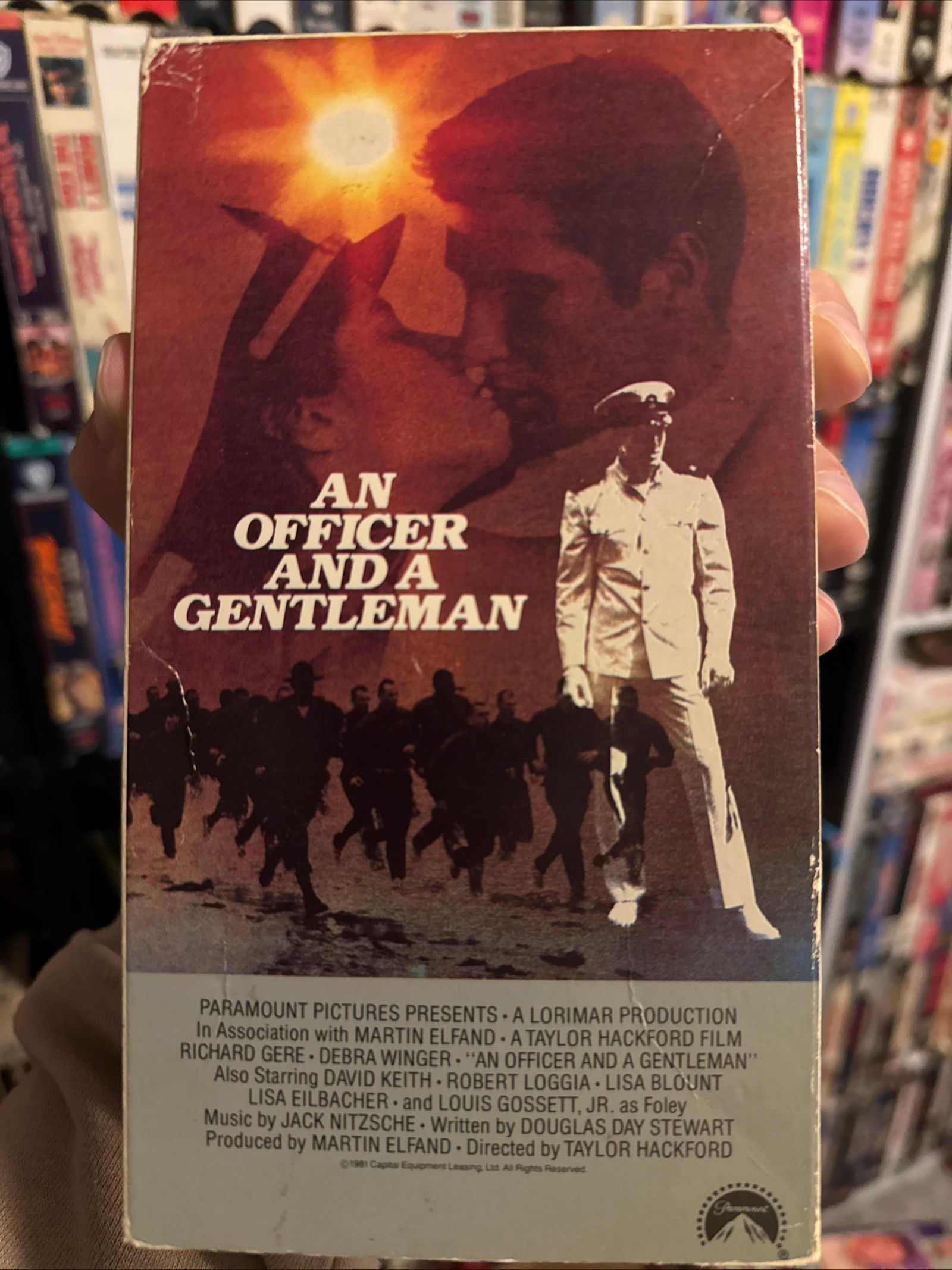 An Officer and A Gentleman 1982 VHS Rare Early Release