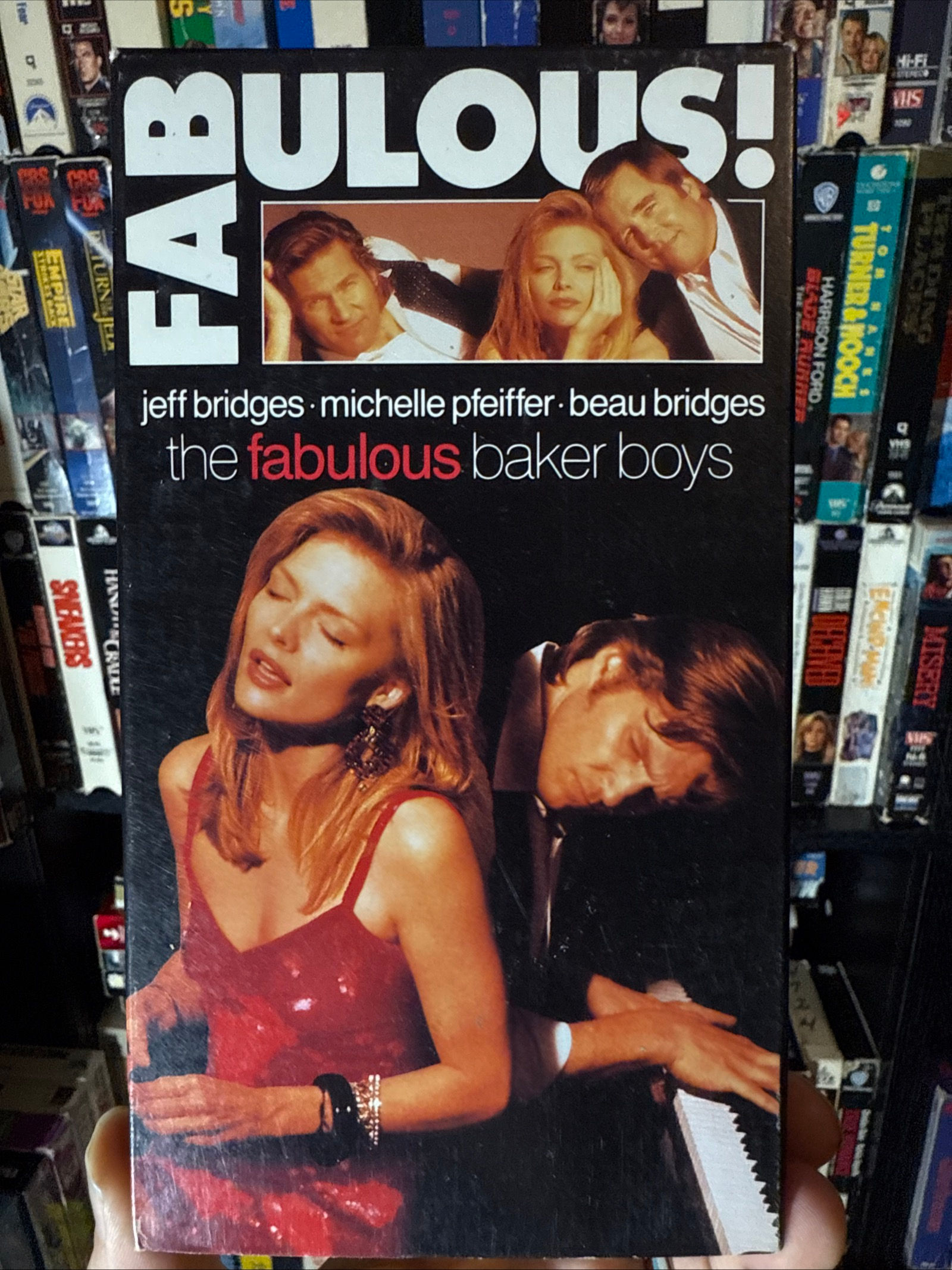 The Fabulous Baker Boys 1989 VHS NON RENTAL