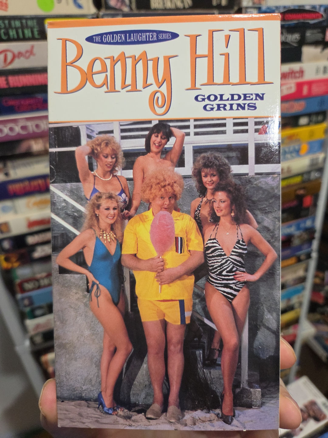 Benny Hill Golden Grins 1989 VHS Golden Laughter Series NON RENTAL
