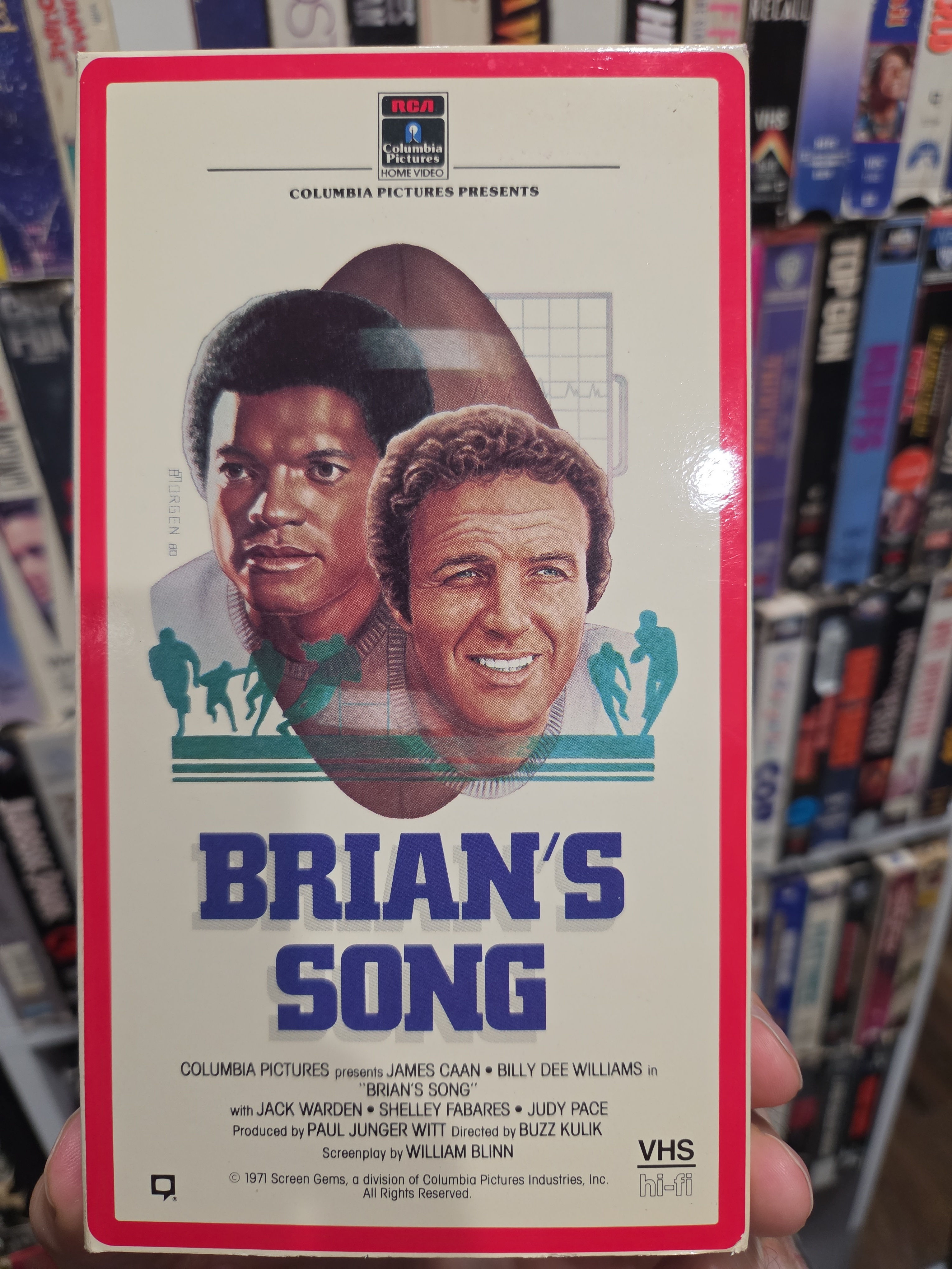 Brian's Song 1971 VHS NON RENTAL 1987 Release