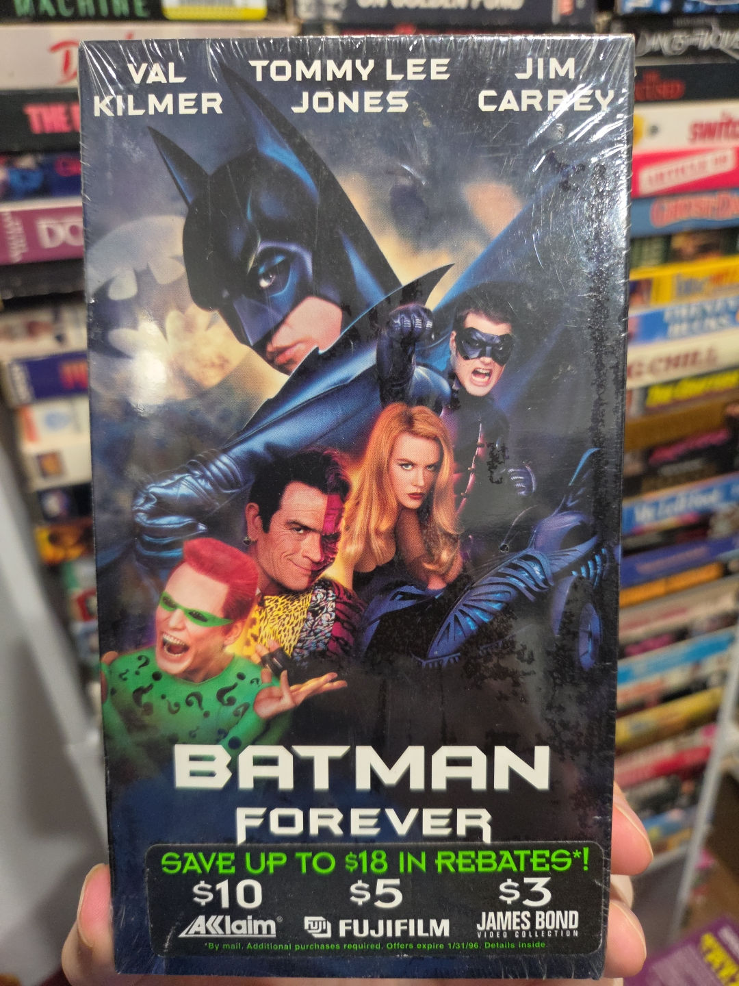 Batman Forever 1995 VHS Original Release FACTORY SEALED
