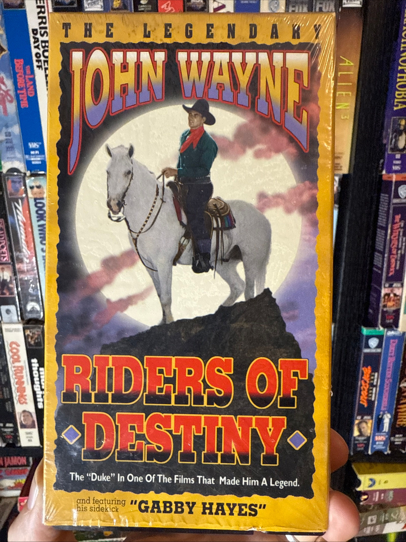 Riders of Destiny 1933 VHS