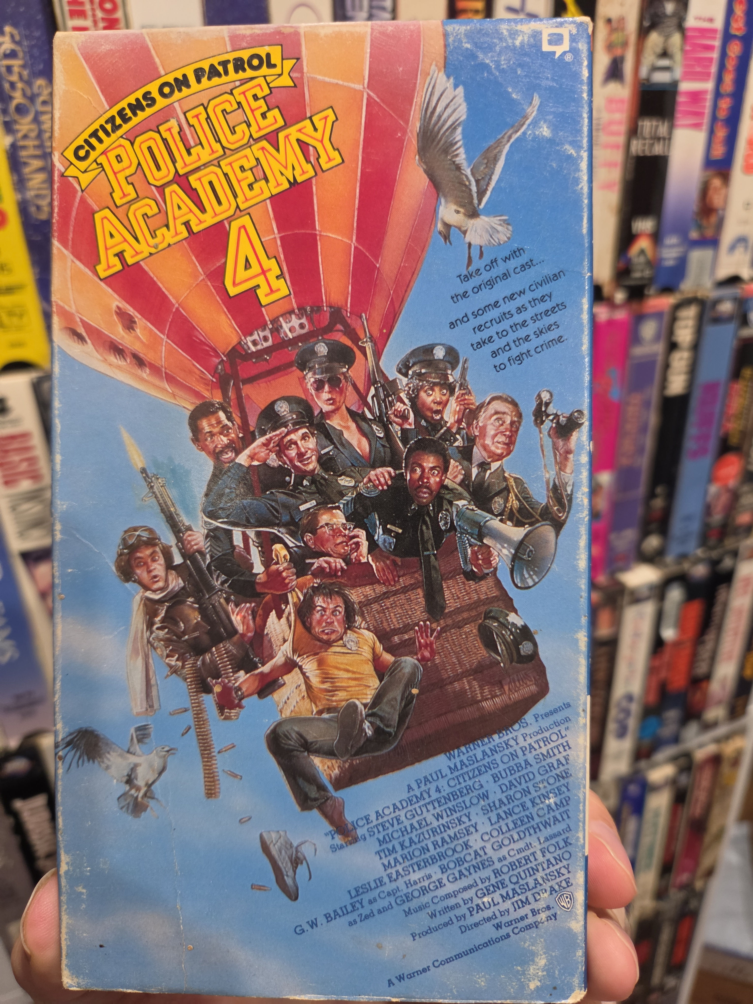 Police Academy 4 Citizens On Patrol 1987 VHS Original Release NON RENTAL