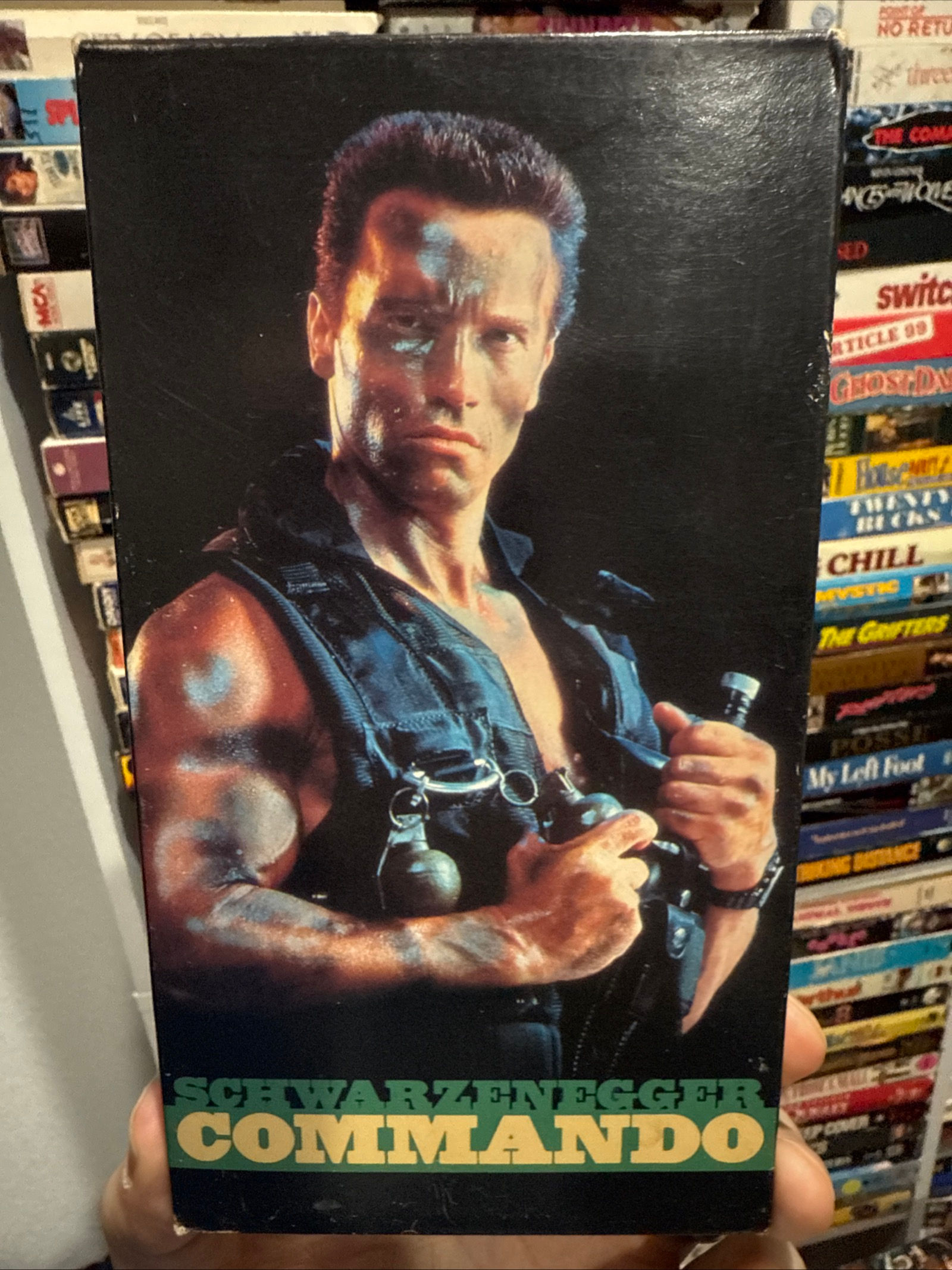 Commando 1985 VHS CBS FOX NON RENTAL 1991 Release