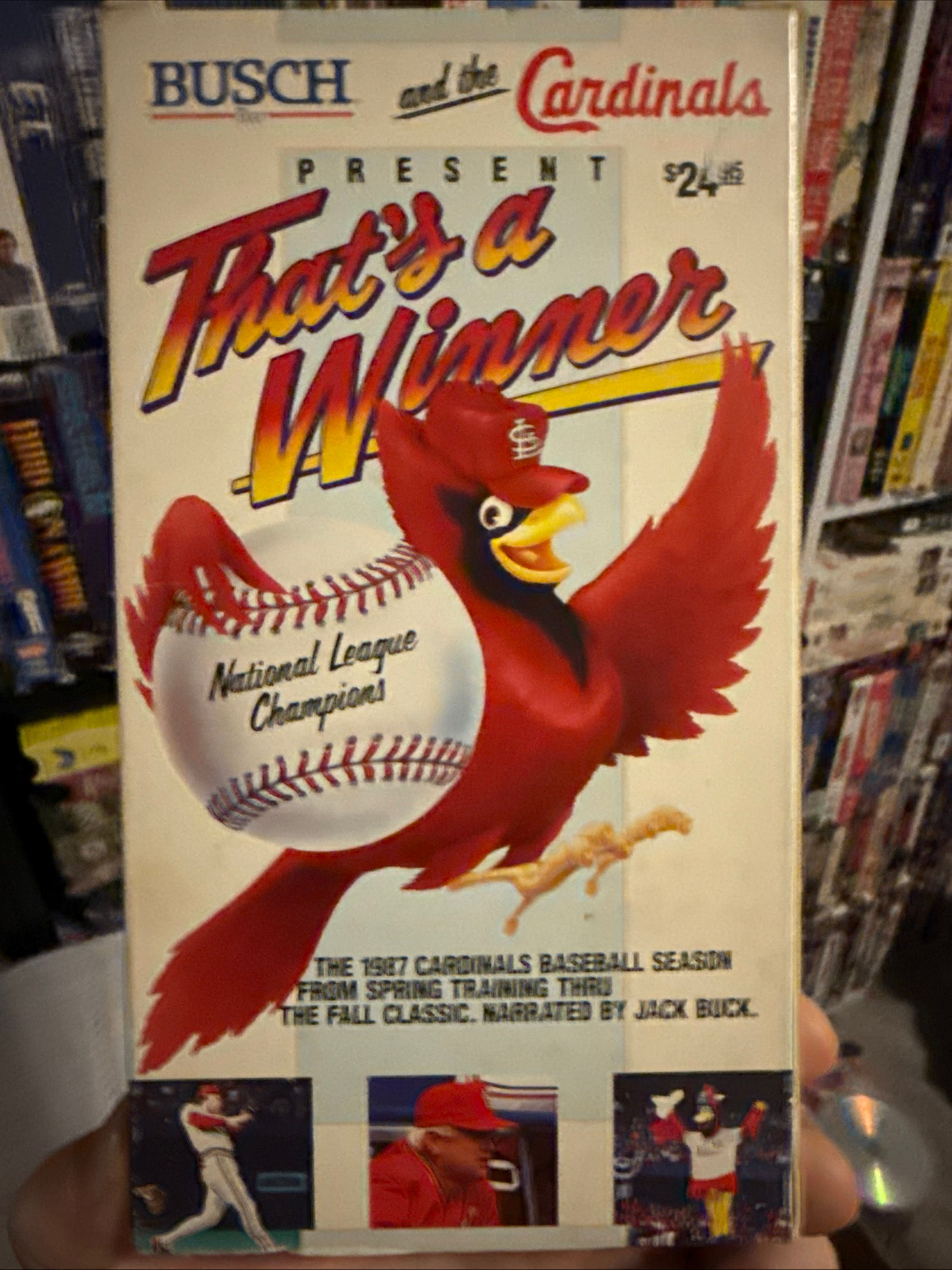 Busch And The Cardinals That’s A Winner 1987 VHS