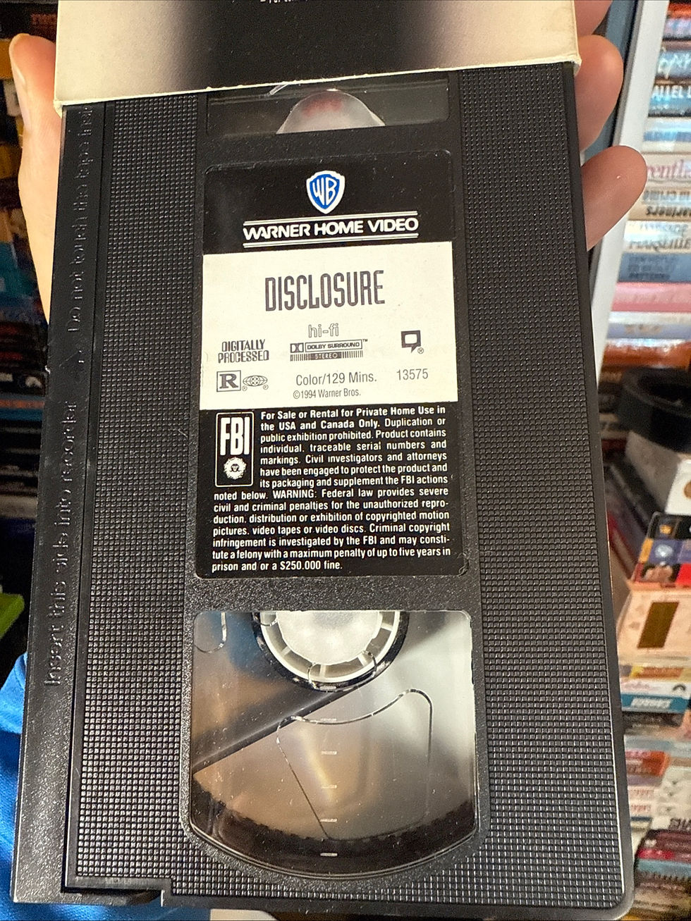 Thumbnail: Disclosure 1994 VHS Original Release NON RENTAL