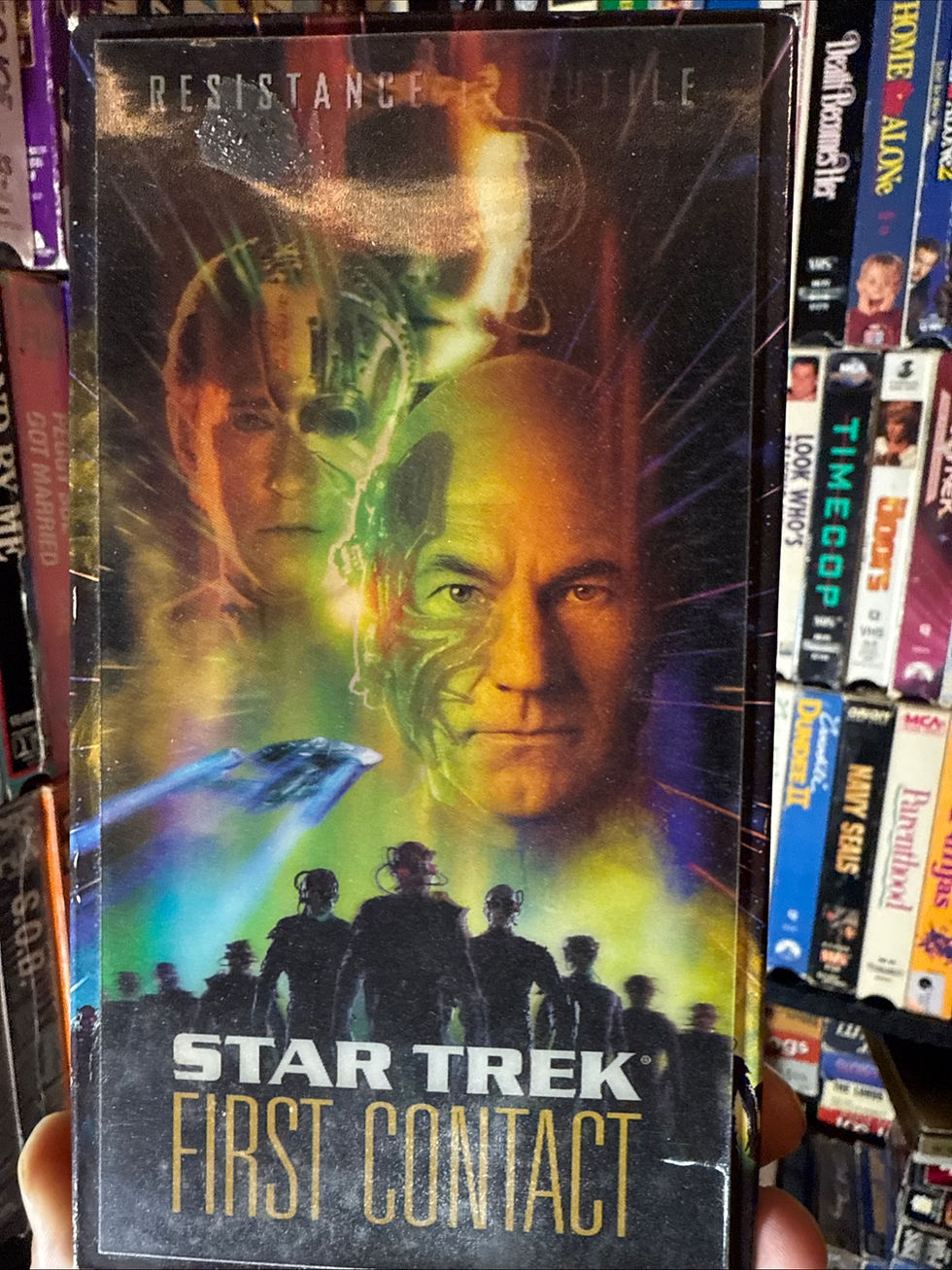 Star Trek First Contact 1996 VHS Original Release Holographic Cover