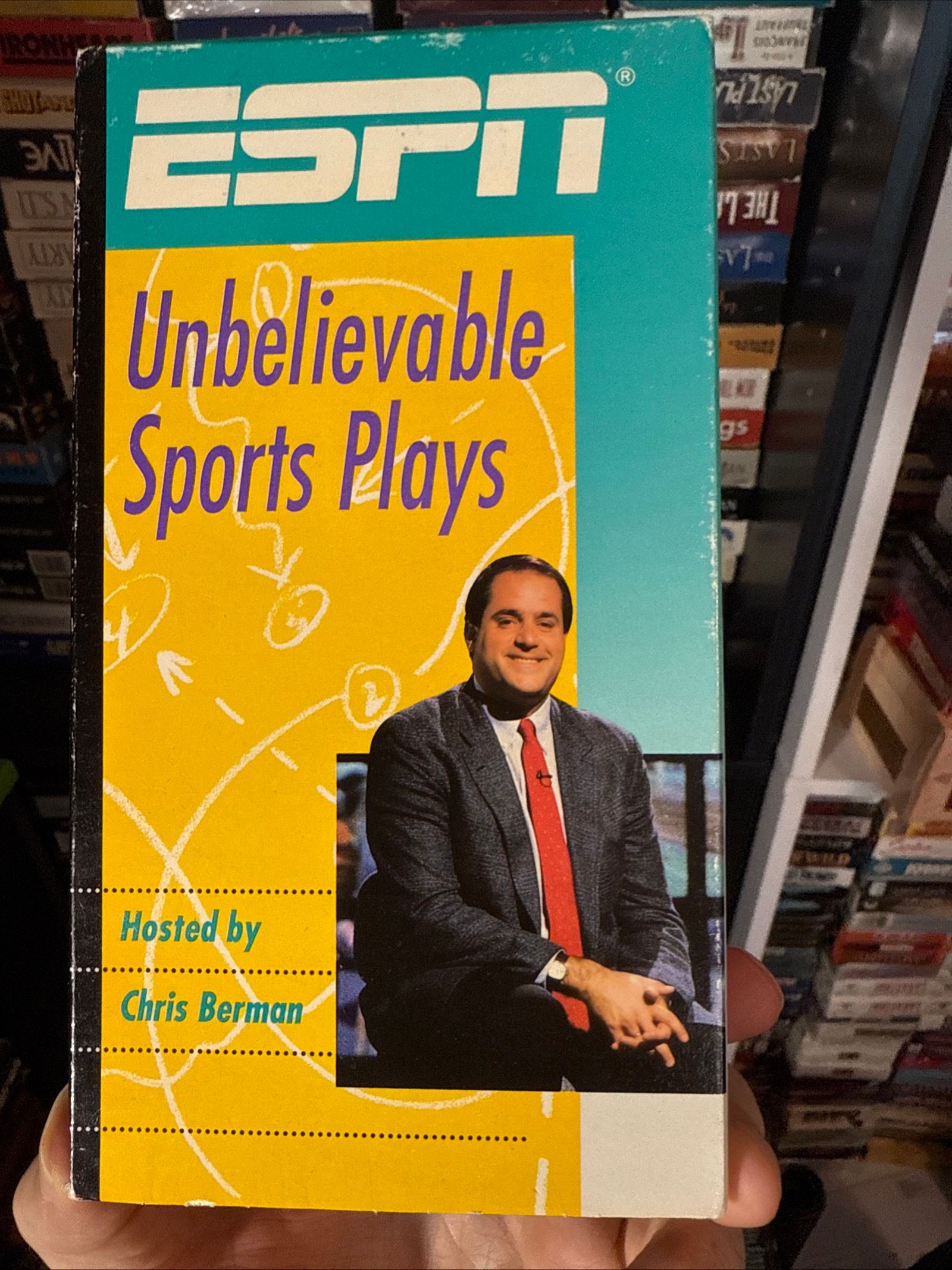 ESPNs Unbelievable Sports Plays 1990 VHS Original Release NON RENTAL
