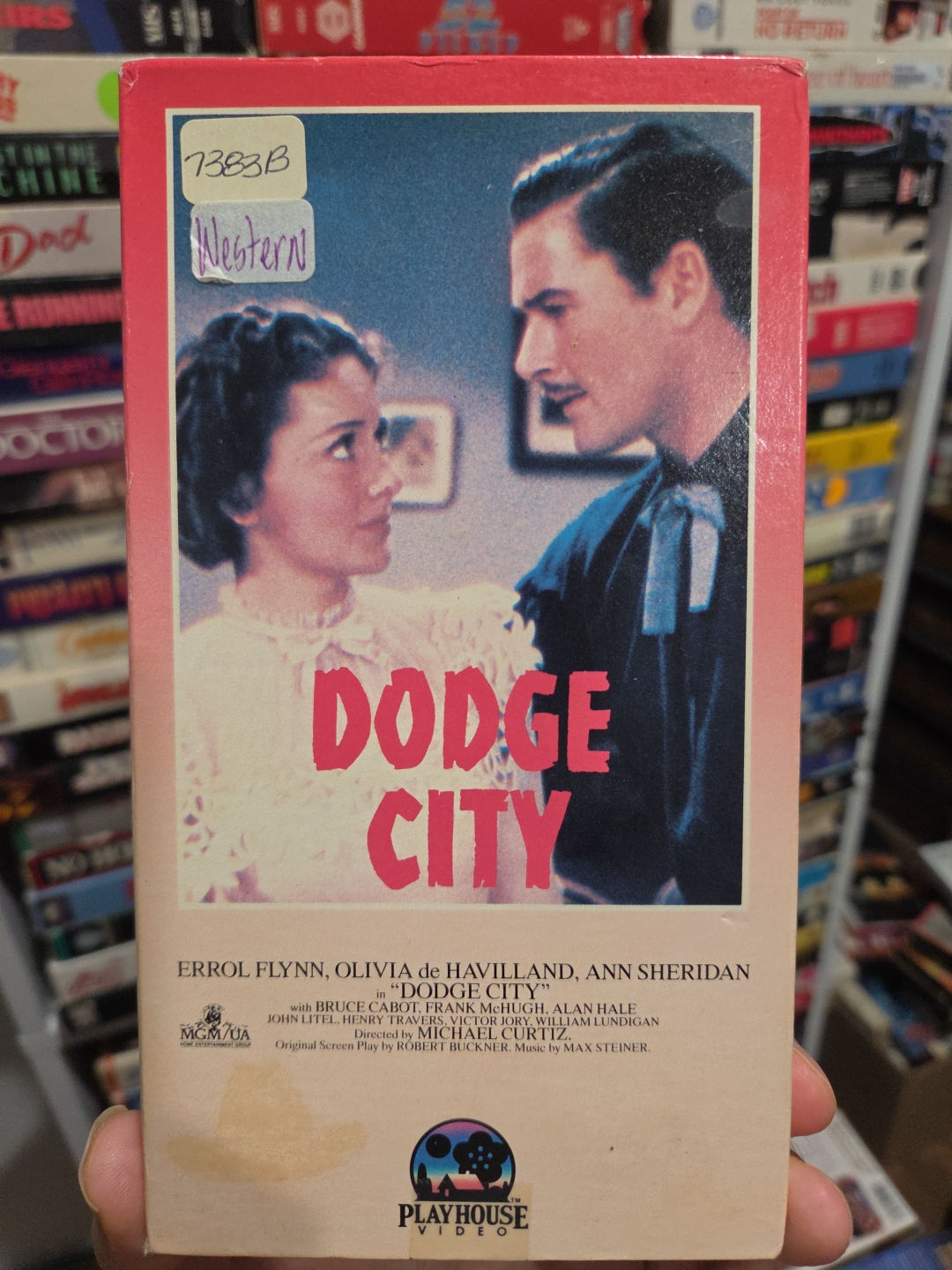 Dodge City 1939 VHS Playhouse Video 1987 Release