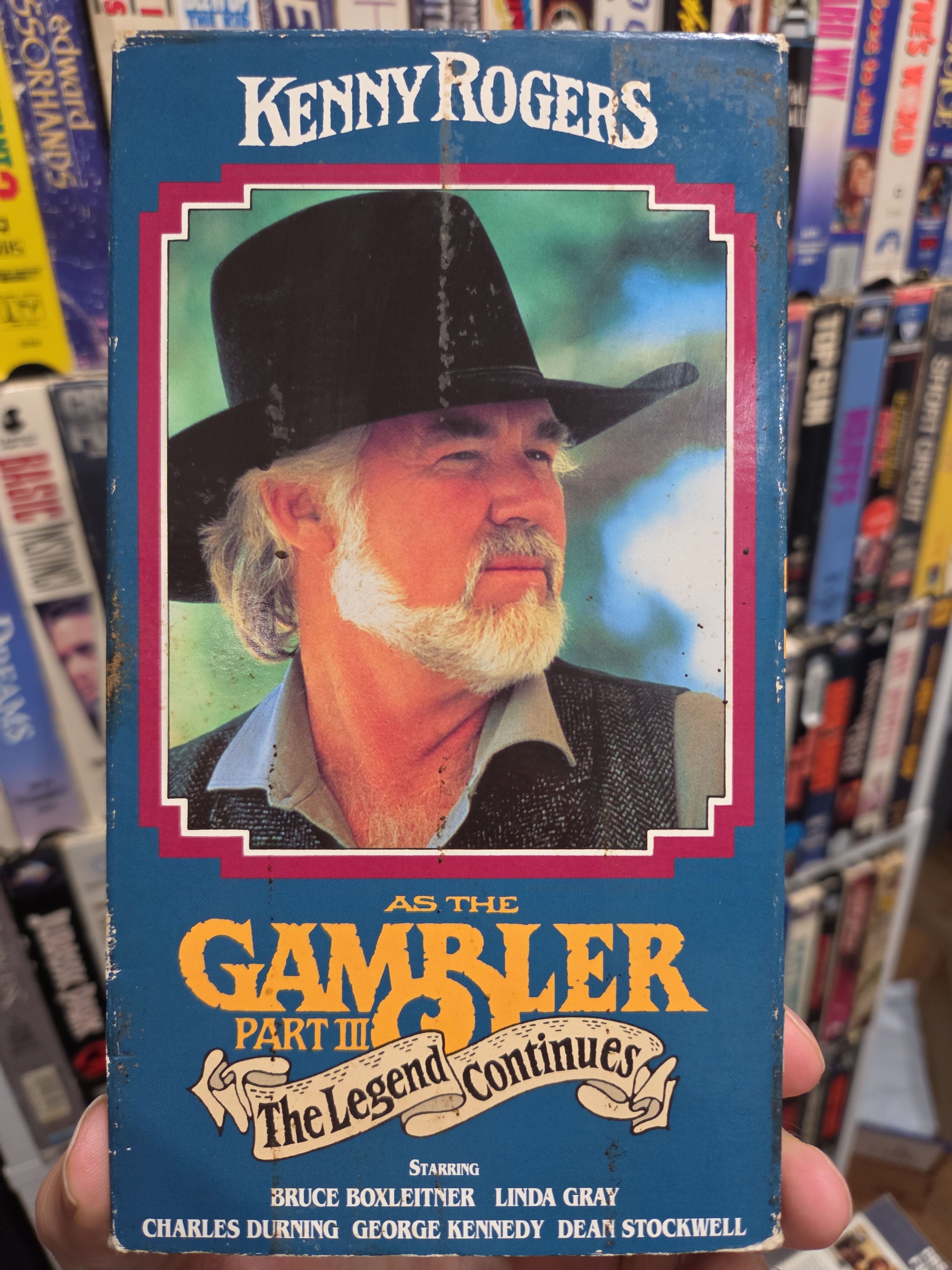 The Gambler Part III The Legend Continues 1987 VHS NON RENTAL