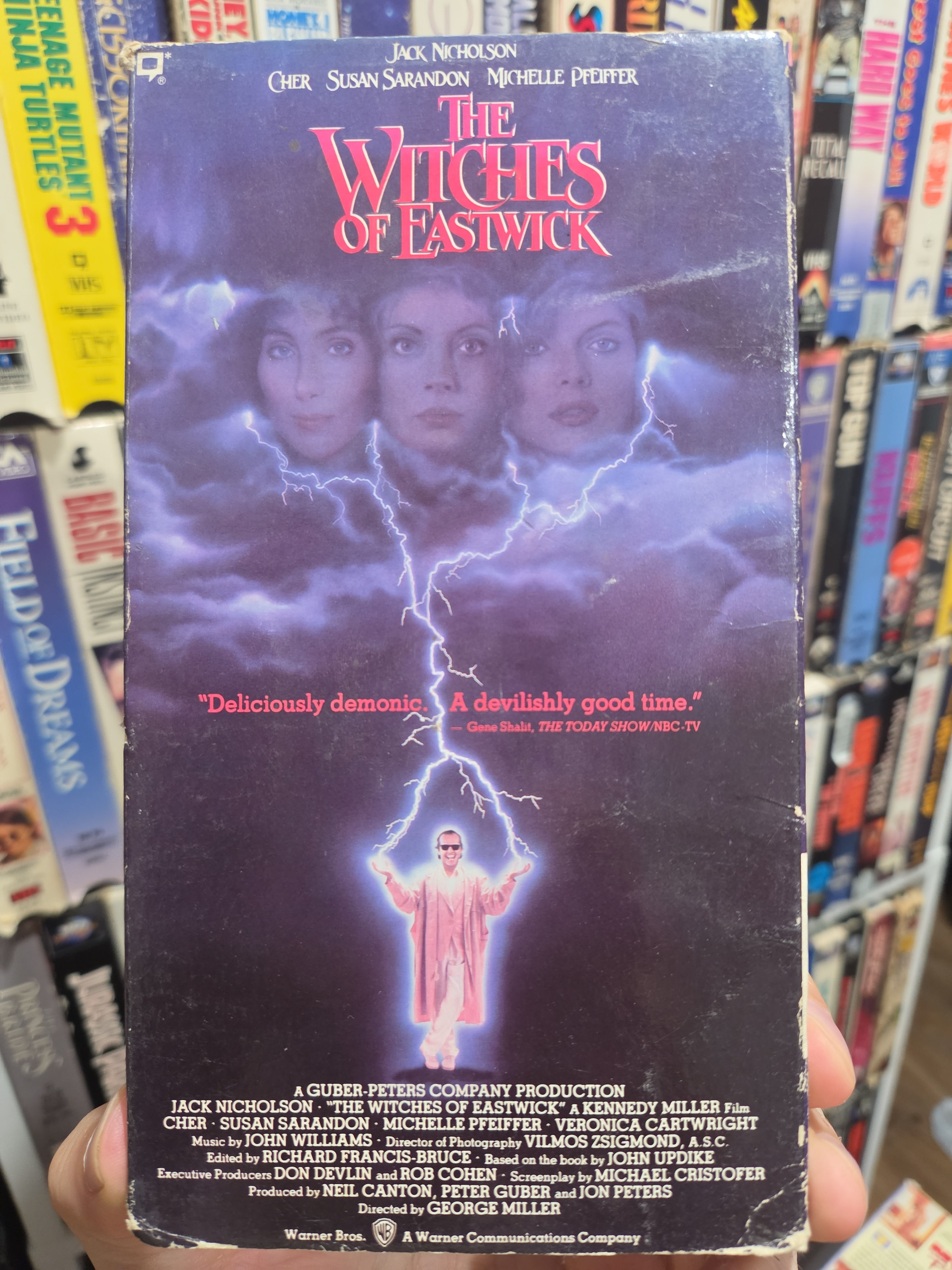 The Witches Of Eastwick 1987 VHS Original Release NON RENTAL