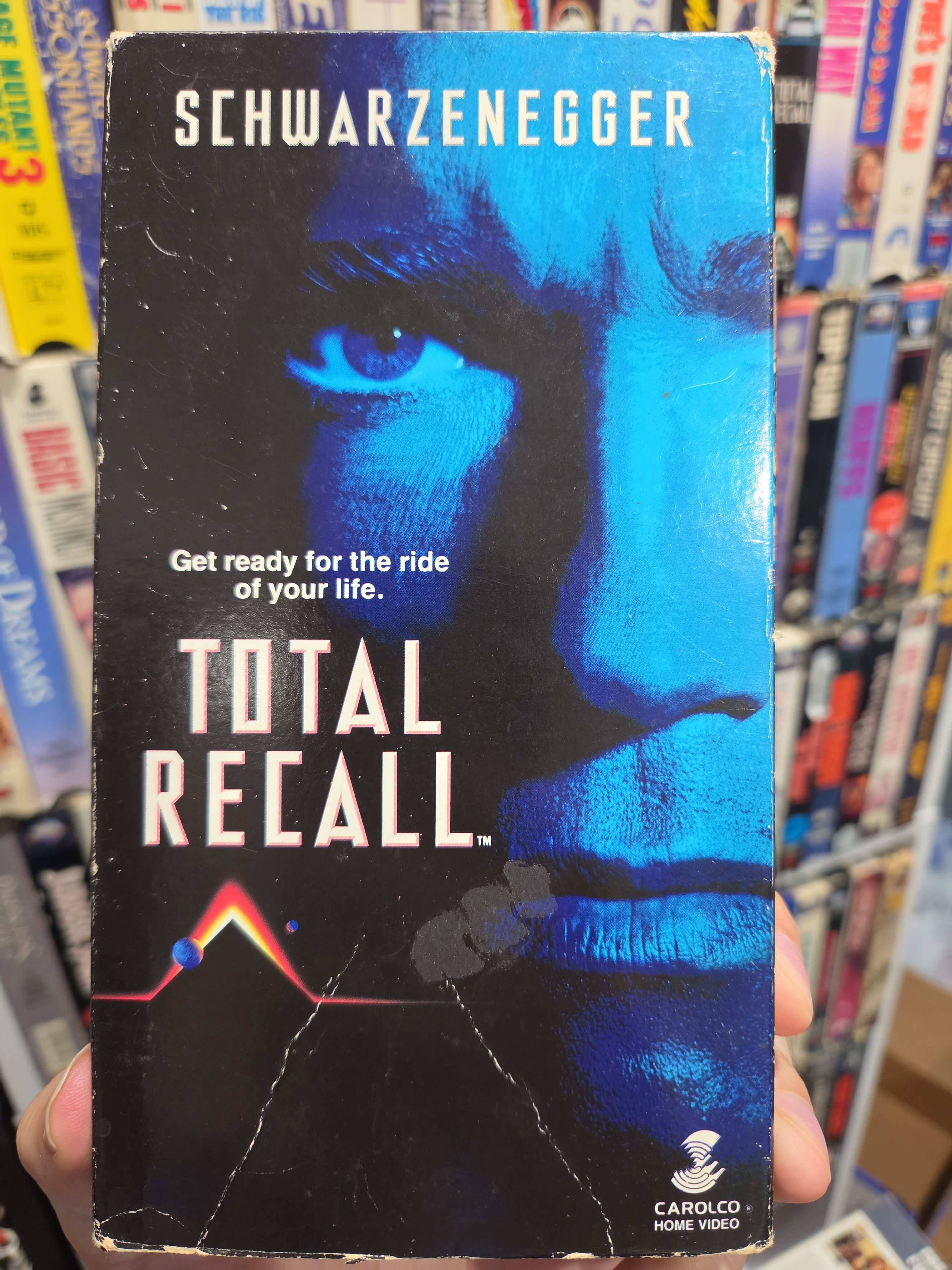 Total Recall 1990 VHS Original Release NON RENTAL