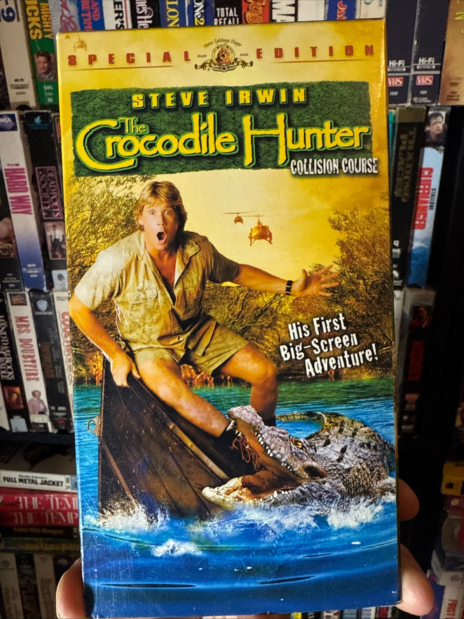 The Crocodile Hunter Collision Course 2002 VHS Special Edition W/Insert